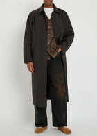 Our Legacy Pinstriped Woven Coat Brown
