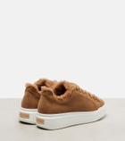 Max Mara TMaxi suede platform sneakers