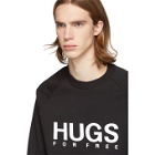 Hugo Black Logo French Terry Sweatshirt