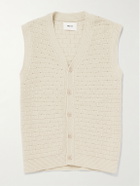 NN07 - Reece 6600 Pointelle-Knit Organic Cotton Vest - Neutrals