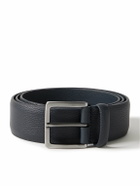 Anderson's - 4cm Full-Grain Leather Belt - Blue