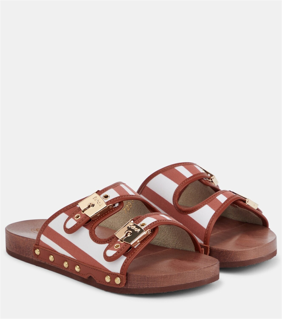 Eres x Scholl Pescura leather-trimmed sandals ERES