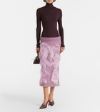 Wolford Ribbed-knit virgin wool turtleneck top
