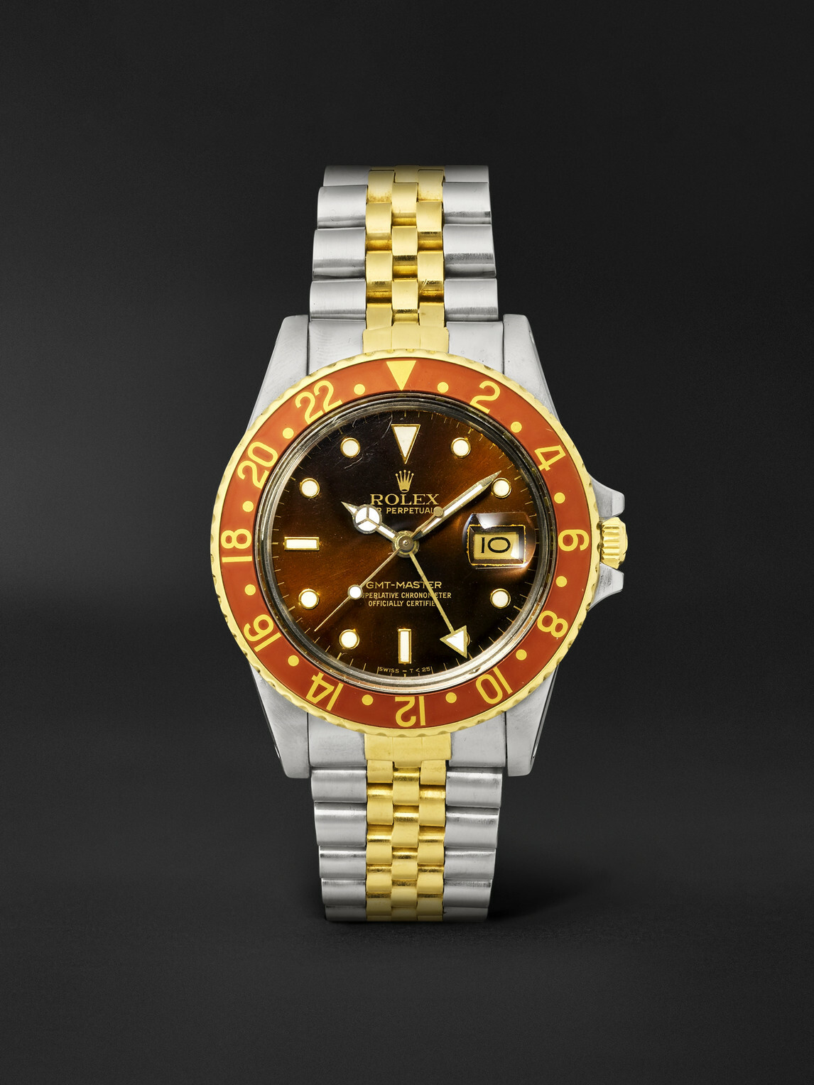 Stephanie Windsor - Rolex Vintage 1987 GMT-Master Automatic Stainless Steel and 18-Karat Gold Watch, Ref. 16753 (7.1'' wrist)