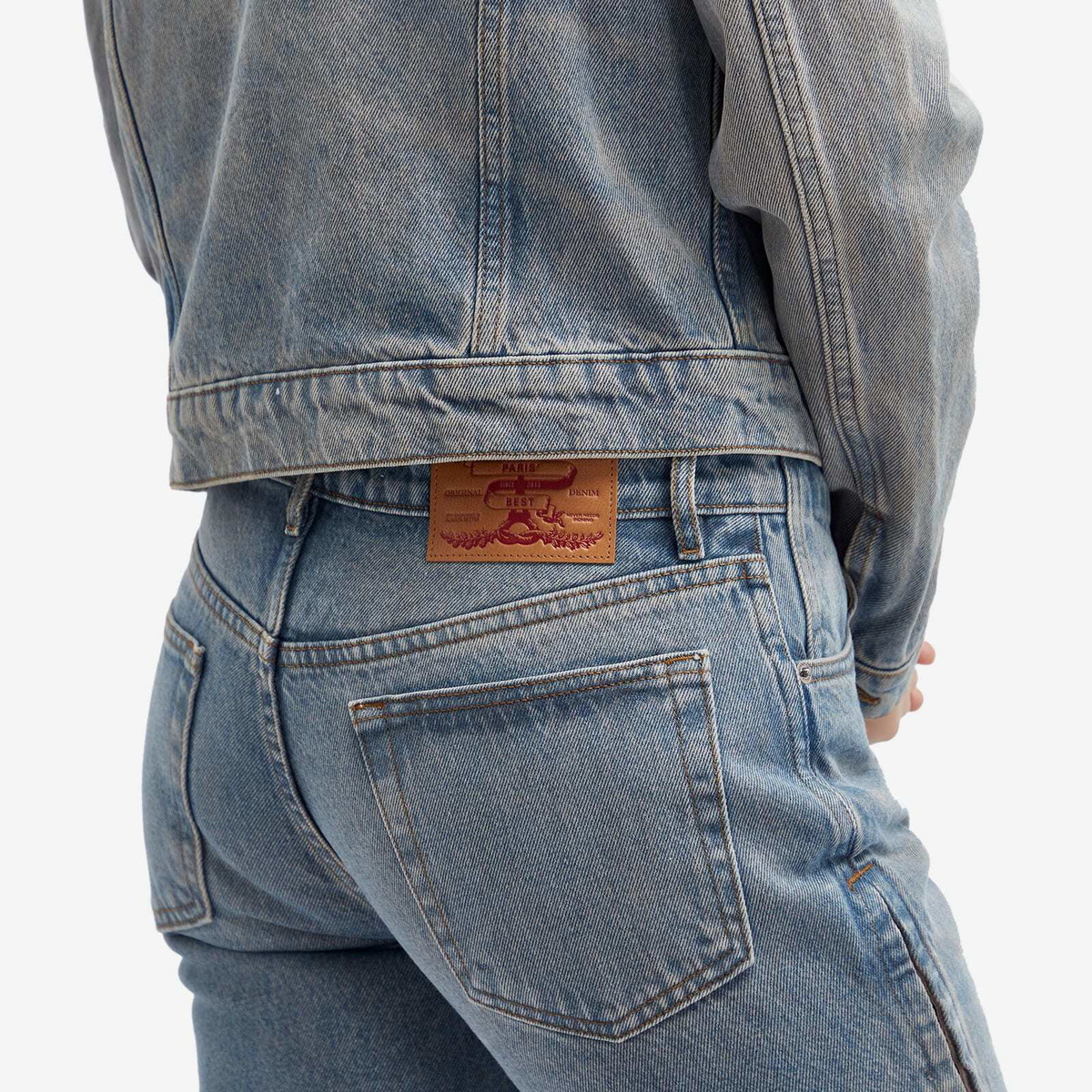 Y/Project Women's Hook & Eye Slim Jeans in Vintage Pink Y
