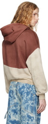 Eckhaus Latta Red & Beige Mars Hoodie