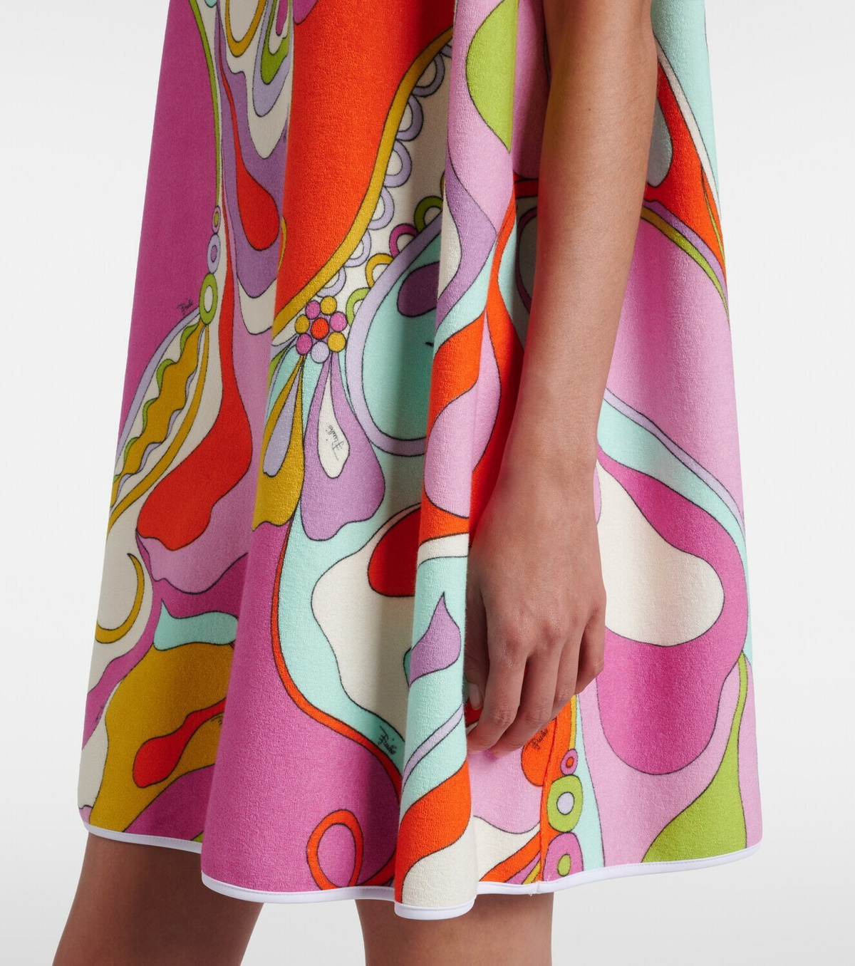 Pucci Orchidee cotton-blend terry minidress