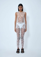 Cecilie Bahnsen Embroidered Sheer Overlay Dress