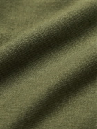 Canali - Slim-Fit Cotton Half-Zip Sweater - Green