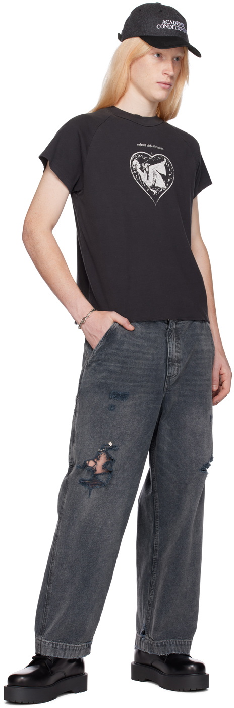 Enfants Riches Déprimés Black Paint Jeans