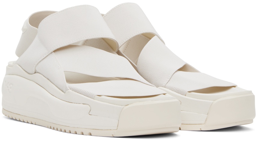 Y-3 White Rivalry Sandals Y-3