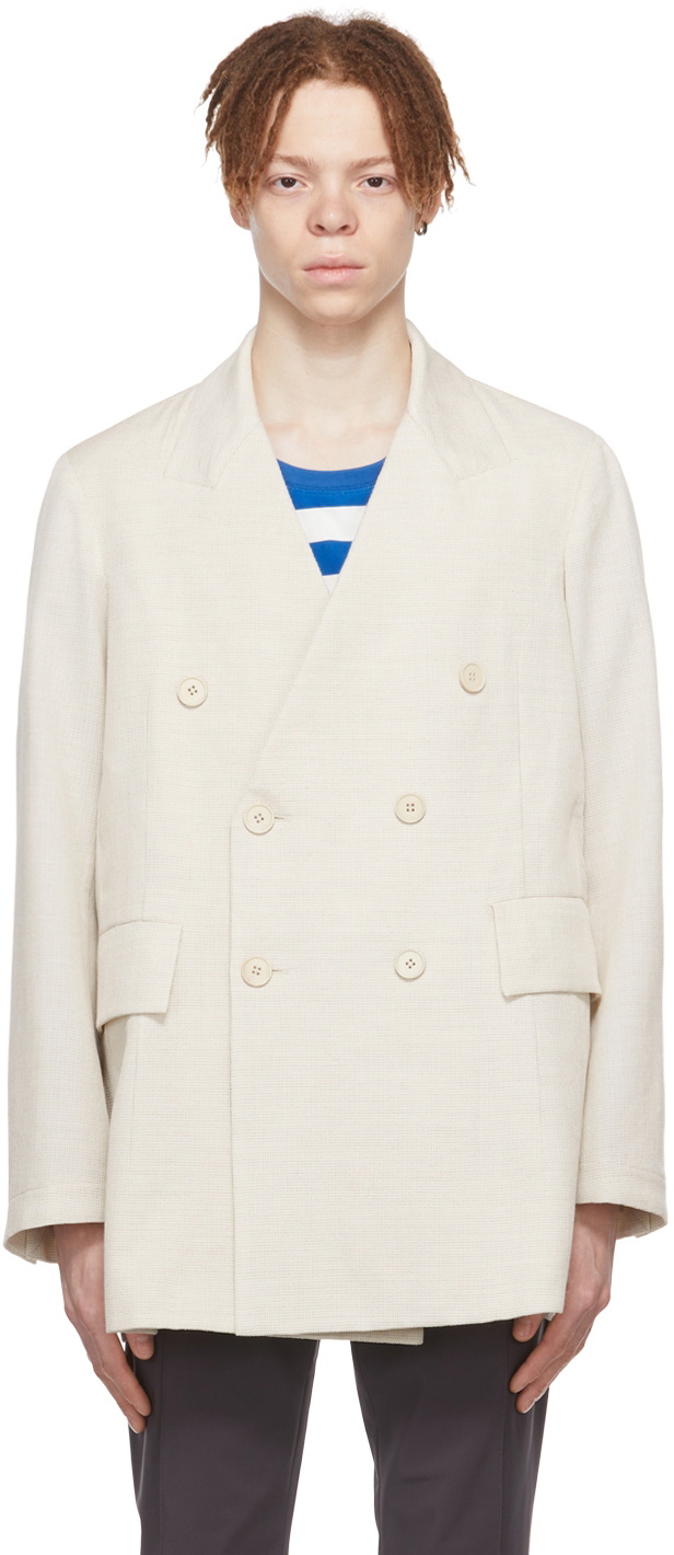 Cornerstone Off-White Wool Blazer Cornerstone