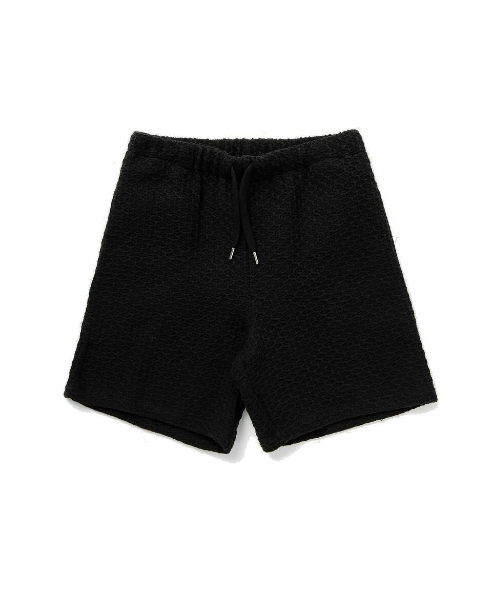 Photo: Arte Antwerp Jacquard Croche Shorts Black - Mens - Casual Shorts