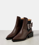 Ganni Faux leather Chelsea boots