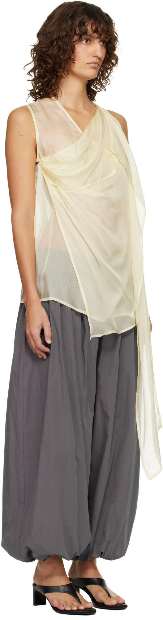 Belle Anna Yellow Vale Top