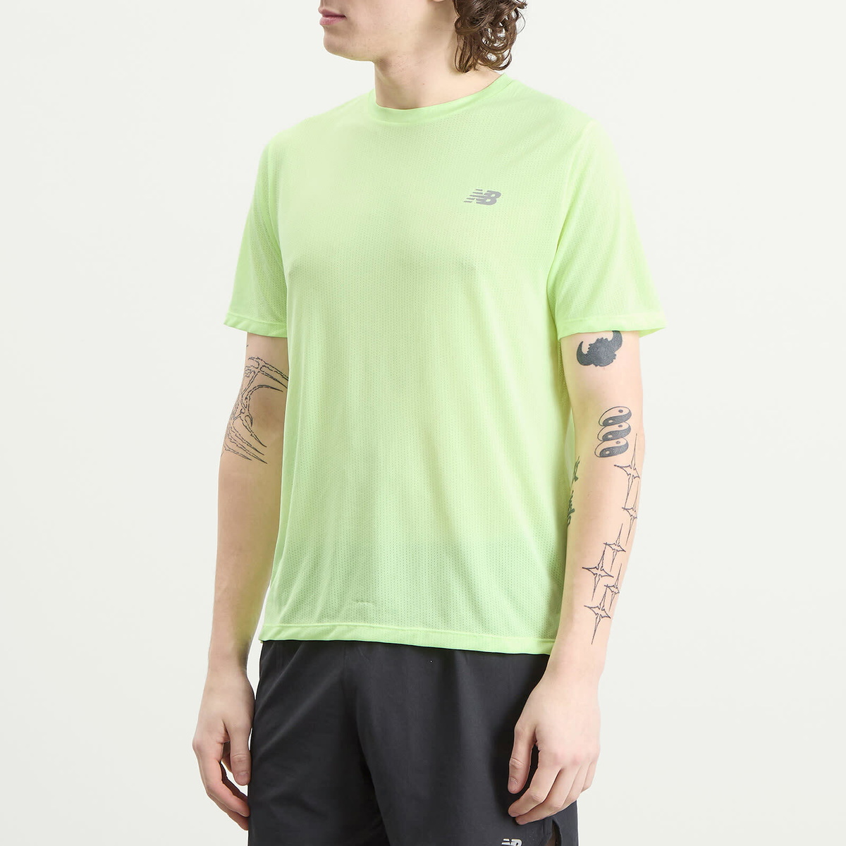 New Balance Running Men's New Balance Athletics T-Shirt in Afterglow Heather