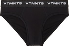 VTMNTS Black Paneled Briefs