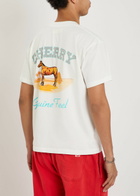 Cherry Los Angeles Palamino Printed Cotton T-shirt White