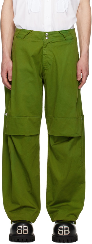 Photo: YAKU Green Battle Axe Cargo Pants