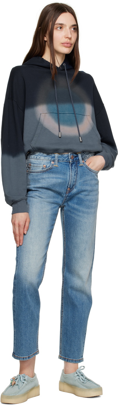 Evisu Indigo Embroidered Jeans
