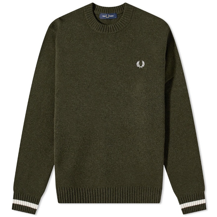 Photo: Fred Perry Lambswool Crew Knit