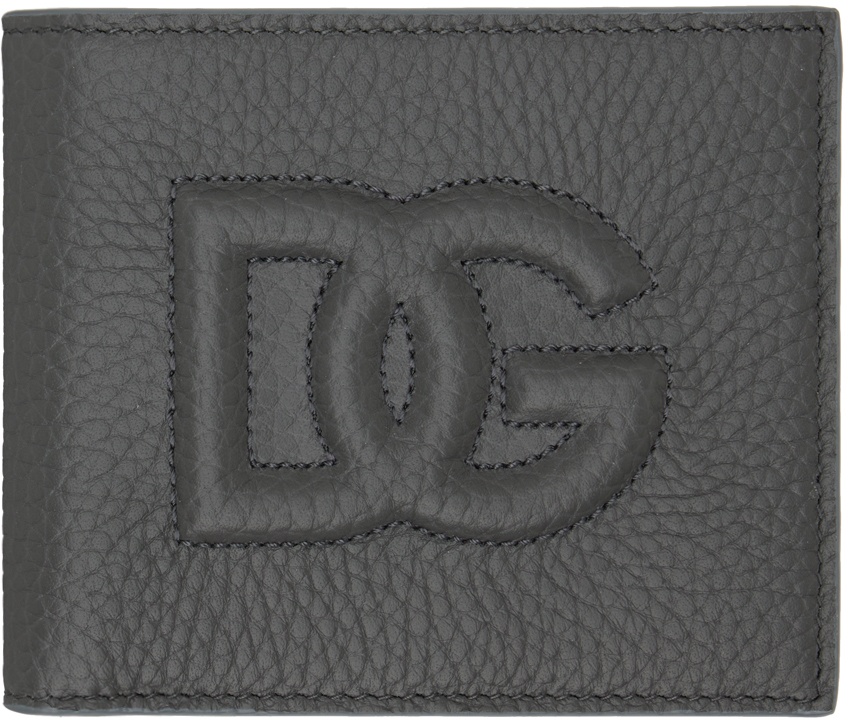 Photo: Dolce&Gabbana Gray Logo Bifold Wallet