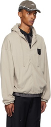 Umbro Taupe Crest Jersey Hoodie