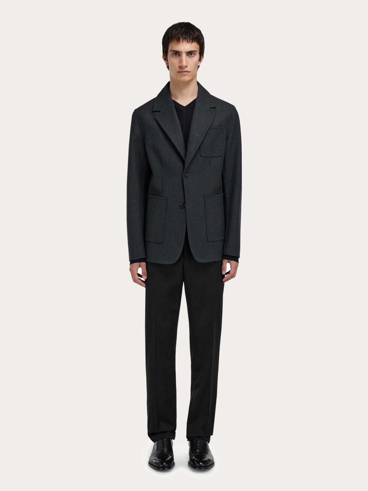 Ferragamo Mens Single breasted blazer in Grey
