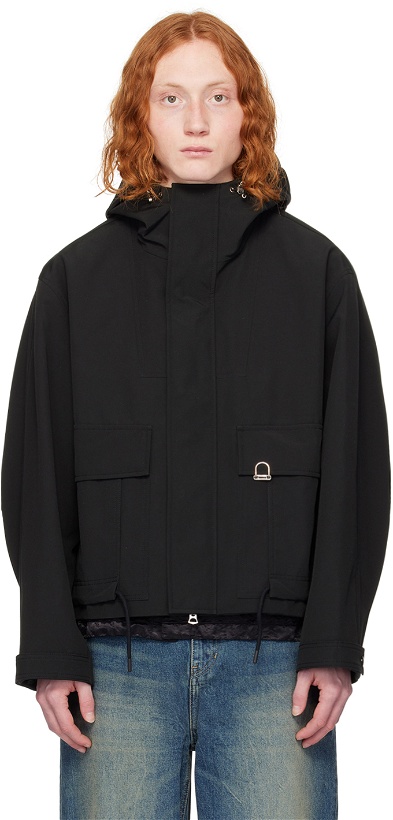 Photo: Solid Homme Black Hoodie Shell Jacket