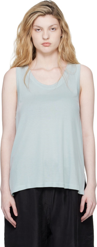 Photo: Studio Nicholson Blue Votan Jersey Tank Top
