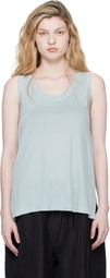 Studio Nicholson Blue Votan Jersey Tank Top