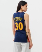 Mitchell & Ness Nba Women's Swingman Jersey Golden State Warriors 2009 10 Stephen Curry #30   Blue/Orange     Tops & Tanks   L