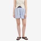Marni Women's Logo Shorts in Vivid Blu
