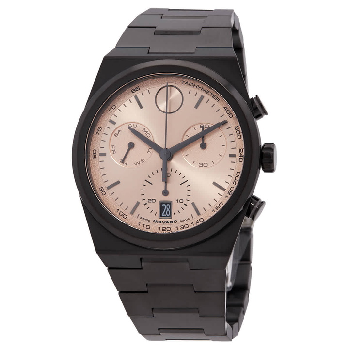 Photo: Movado Bold Quest Chronograph Quartz Rose Gold Dial Mens Watch 3601245