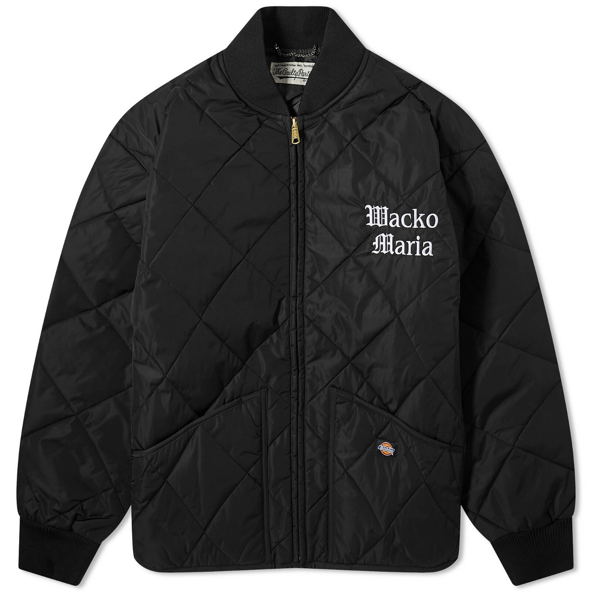 Photo: Wacko Maria Men's Dickies Quilted Jacket in Black