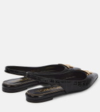 Tom Ford Croc-effect leather slingback flats