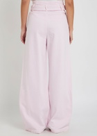 Agolde X Maria Mcmanus Belted Wide-leg Jeans Pink
