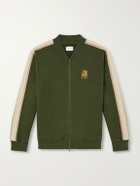 Aimé Leon Dore - Saint George Logo-Embroidered Striped Cotton Track Jacket - Green