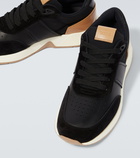 Tod's - Leather-trimmed sneakers