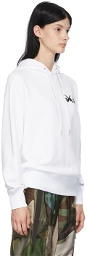 Sacai White KAWS Edition Logo Hoodie