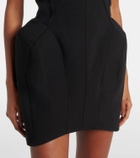 Mugler Scalloped minidress