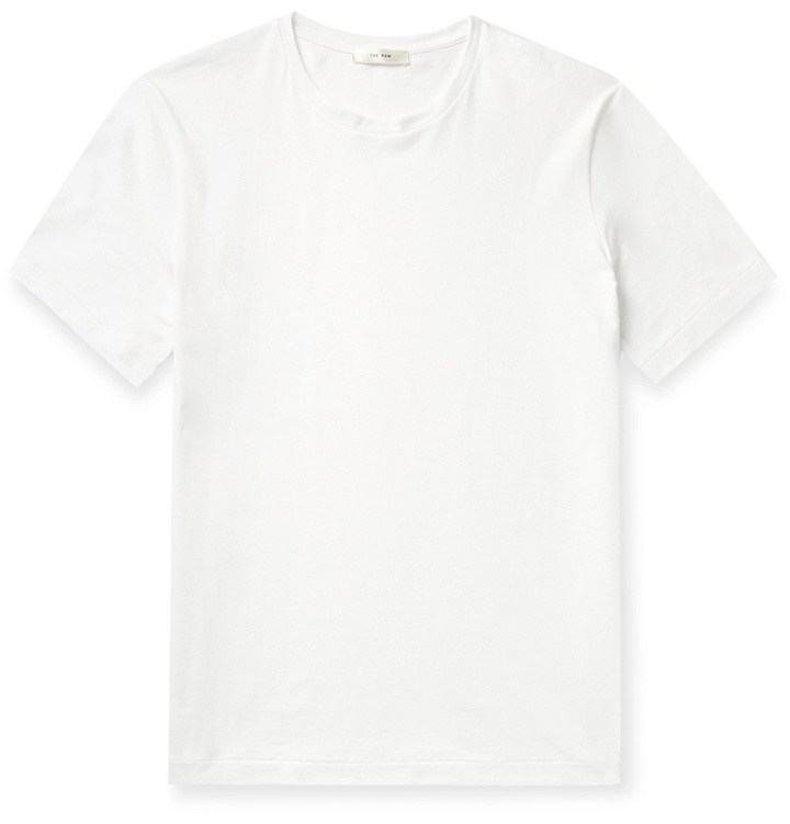 Photo: The Row - Luke Cotton-Jersey T-Shirt - White