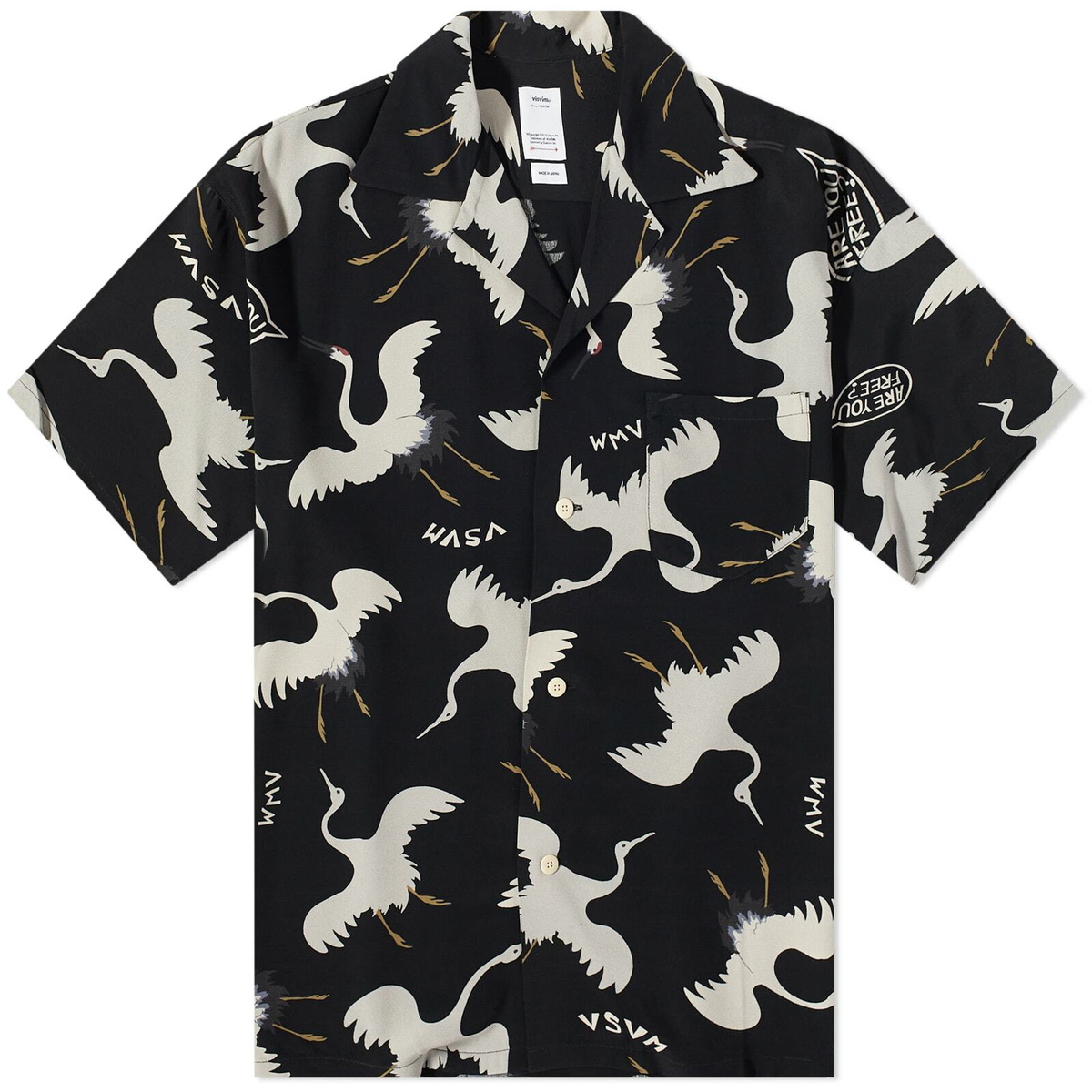 Visvim Men's Vivism Crosby Hikaku Vacation Shirt in Black