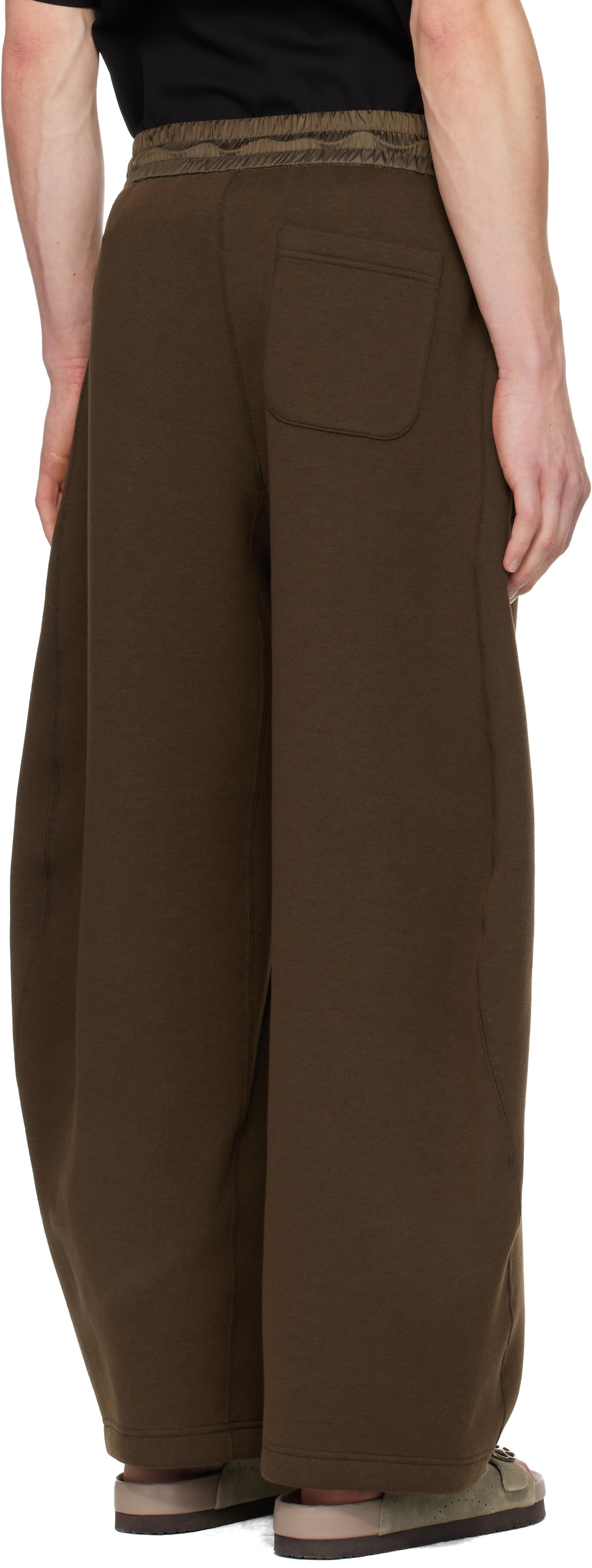 sacai Brown Sponge Sweatpants
