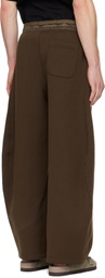 sacai Brown Sponge Sweatpants