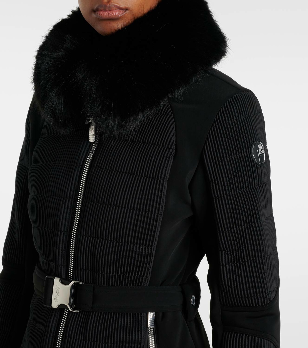 Fusalp Gitu smocked satin twill ski jacket