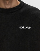 ølåf Drift Knitted Crewneck Black Pullovers