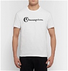 Todd Snyder Champion - Logo-Print Cotton-Jersey T-Shirt - White