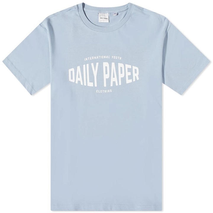 Photo: Daily Paper Men's Youth Logo T-Shirt in Blue