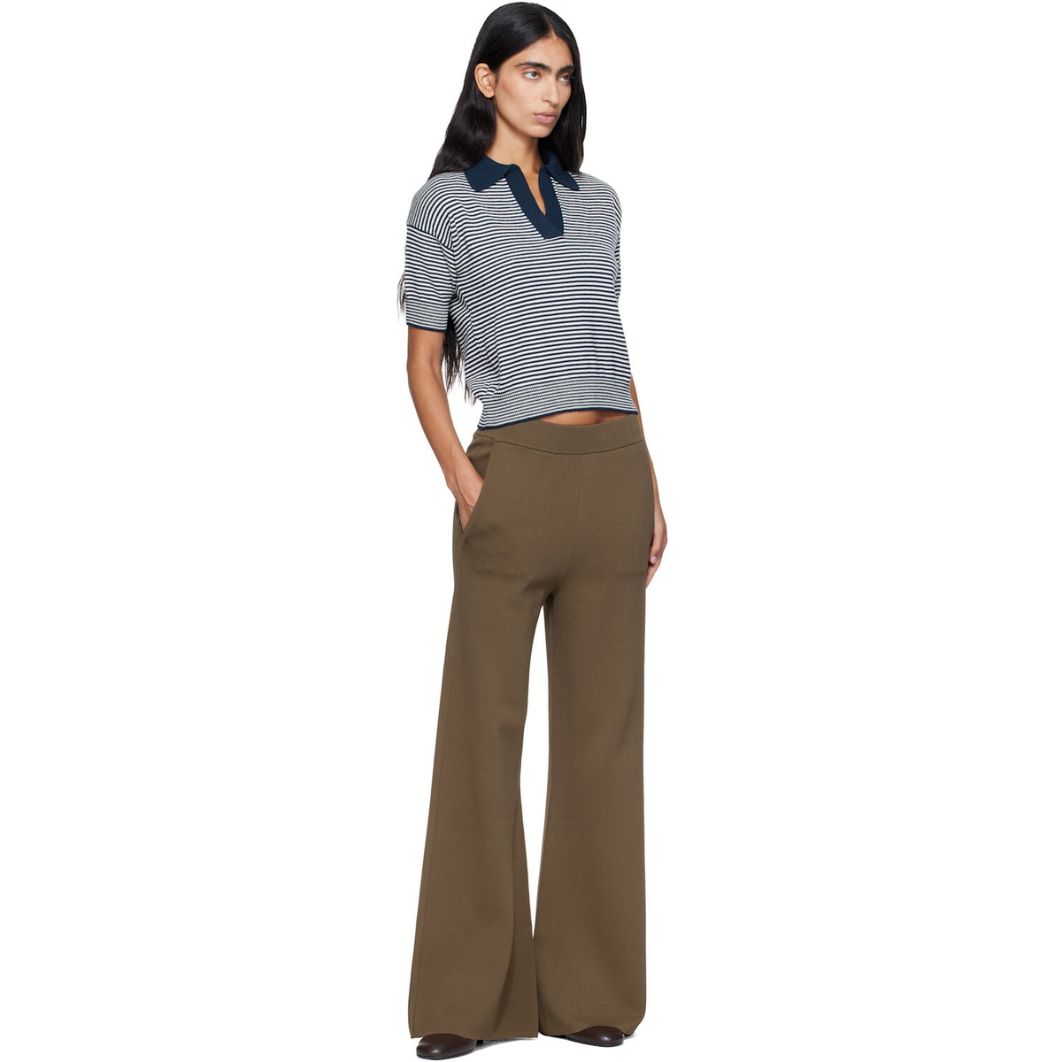 Weekend Max Mara Navy & White Albero Polo